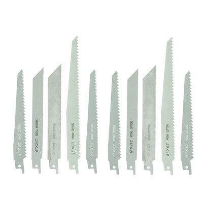 

10X Wood Metal Cutting Reciprocating Saw Blades for Electric Sawzall 8"&6