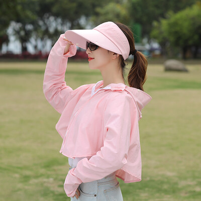 

Womens short cardigan summer new thin coat UV-proof Korean version of sunscreen outdoor sunscreen shirt