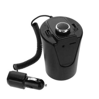 

Multifunctional Cup Shape Handsfree Bluetooth FM Transmitter Car MP3 Player