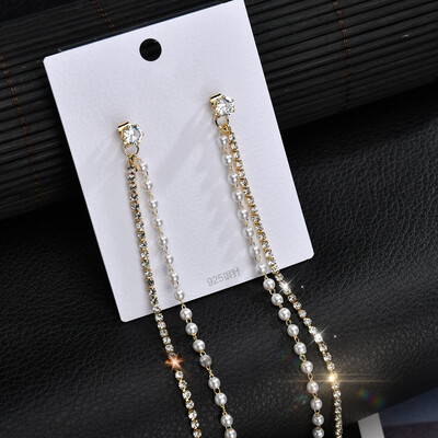 

New Top Quality 925 Necklace Silver Pin For Woman Hyperbole Party Chain Necklaces Copper Pearl Stainless Steel Jewelry Necklace