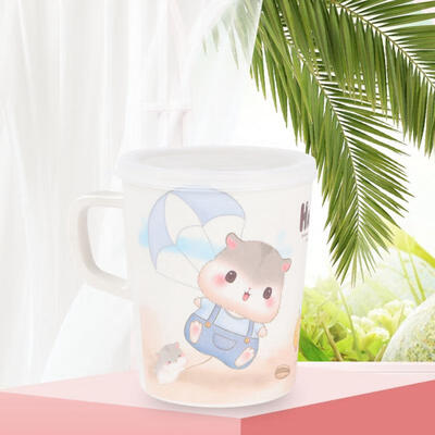 

Greensen Children Baby Bamboo Fiber Cute Mug Cartoon Drinking Cup with Lid