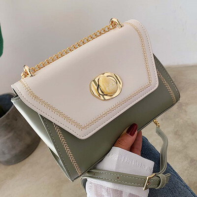 

North bag summer fresh women 2019 new simple girl chain shoulder bag texture fashion Messenger bag