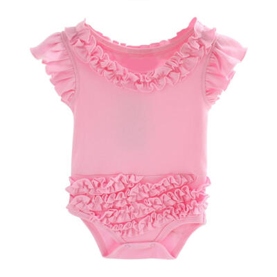 

Cute Cotton Flying Sleeve Baby Rompers Girls Leotard Ballet Dance Clothing