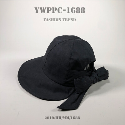 

Spring&summer hat female fisherman hat sun shade sun Korean version of the Japanese family simple bow travel outdoor sun hat