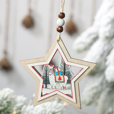 

New Fashion Christmas Decorations Alpaca Hollow Pendants Christmas Tree Pendants Home Docor