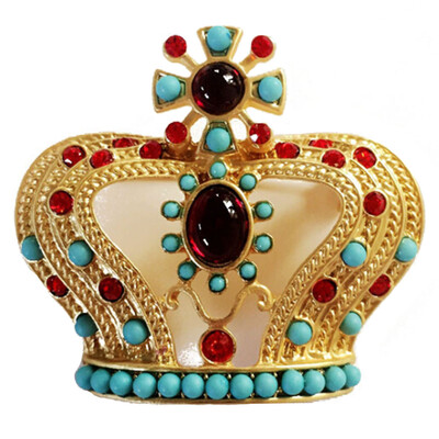 

Unisex Women Men Crown Brooch Breastpin Collar Pin Jewelry Gifts Exquisite crown pin brooch coat PIN