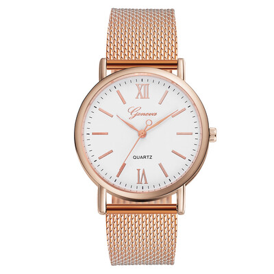 

RM Temperament Versatile Ladies Silica Gel Strap Watch Simple Mirror Quartz Watch