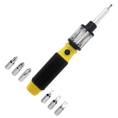 

360 Bit 6-in-1 Twist Flexible Screwdriver Precision Repair Screw Hand Tools Set