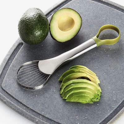 

Greensen Stainless Steel Avocado Slicer Denuclear Separator Cutter Tool Fruit Knife