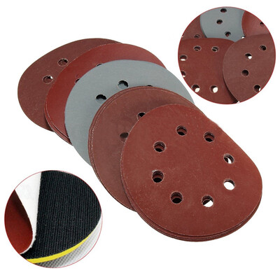

25pc 5 Inch 124mm 800 1000 1500 2000 3000 Mix Grit Sanding Discs Paper Hook Loop