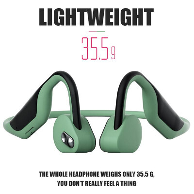 

BH128 Bone Conduction Headphones Wireless Bluetooth 50 Earphone Outdoor Sports Headset IP56 Waterproof Hands-free with Microphone