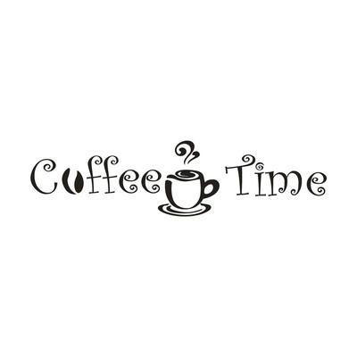 

〖Follure〗Coffee Time Removable Art Vinyl Mural Home Room Decor Wall Stickers