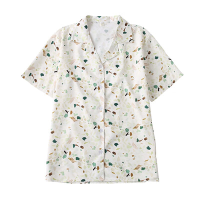 

Harajuku Floral Printed Women Blouse&Tops Korean Summer Short Sleeve V Neck Casual Blouses blusas Female Lady Chiffon Shirts