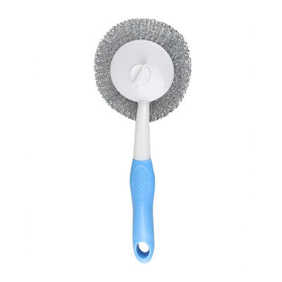 

Kitchen Handle Cleaning Brush Replaceable Wire Ball Dishwashing Pot Brushes