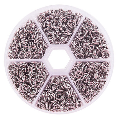 

PH PANDAHALL 1000 Pcs 304 Stainless Steel Open Jump Rings O Ring Wire 18-Gauge for Jewelry Making