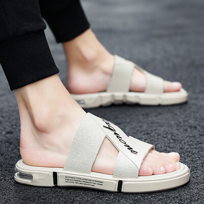 

New Ins Wudao Slippers Mens Air Cushion Soft Bottom Sports Skid-proof Outdoor Hundred Sets of Korean Sandals