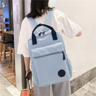 

Travel backpack female shoulder bag tide brand female travel junior high school student bag female Korean high school ins wind gir