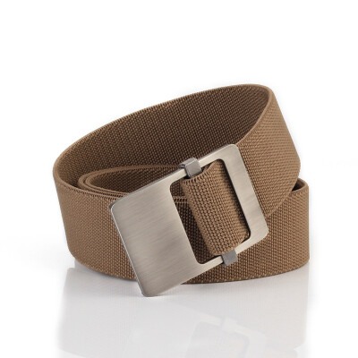 

New elastic force canvas belt fashion easy&convenient Alloy buckle Men belt casual simple Men outdoor cowboy belt