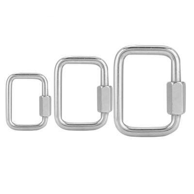 

Greensen Durable Safe Carabiner Outdoor Stainless Steel Climbing Buckle Chain Quick Ring