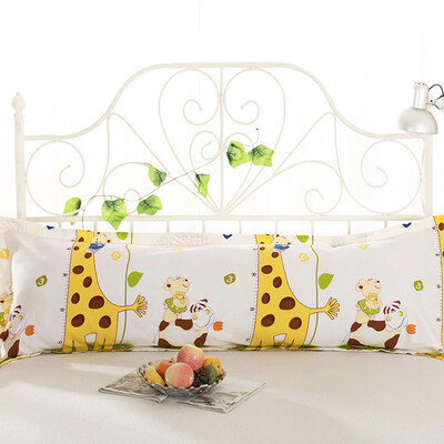 

Gobestart Comfy Home Sofa Print Long Body Double Pillow Cover Protector Cotton Pillowcase