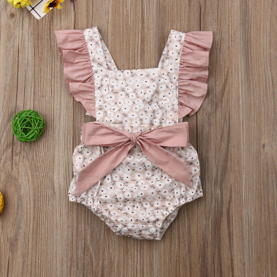 

Newborn Infant Baby Girl Floral Romper Bodysuit Jumpsuit Outfits Sunsuit Clothes