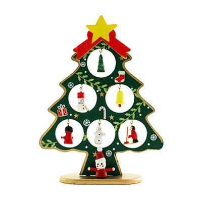 

〖Follure〗Christmas tree Santa Claus Snowman Wooden Swing Decoration Decoration