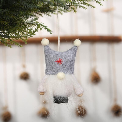 

Christmas Ornament Plush Doll Cute Old Men Faceless Doll Hanging Pendant Decorations Christmas Gift Home Party Xmas Decoration