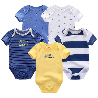 

5PCSLot Baby Bodysuits Newborn For Babies 0-12M Infant Baby Girls Clothes Jumpsuit Rompers Baby Boys Clothes Clothing Sets Cotton