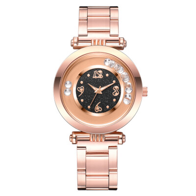 

Steel belt watch female models 2019 quicksand ball quartz watch alloy strap ladies watch