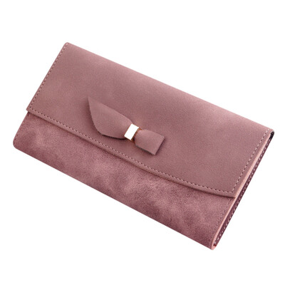 

Tailored Women Long Style Fashion Bow Stitching Multi-card Coin Purse Card Holder Bag