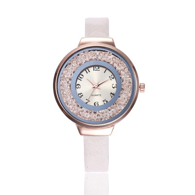 

New trend ladies fashion belt watch ball flow