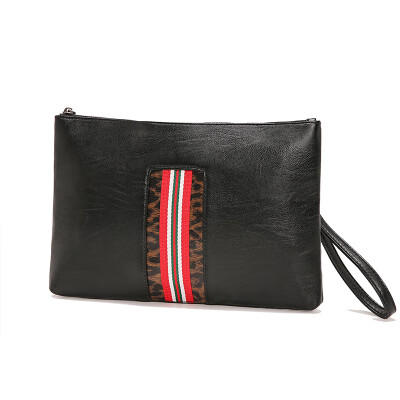 

Fashion leopard print handbags for men&women Korean version handbags wrist bags Street leather single shoulder bags iPad sl