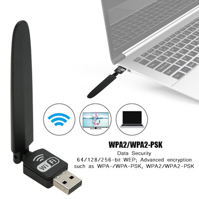 

Greensen High Speed USB Network Card Wifi Adapter USB20 WiFi Receiver 150Mbps 150Mbps Wifi Adapter USB20 WiFi Receiver