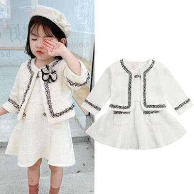 

US Toddler Baby Girls Winter Clothes Princess Coat TopsTutu Dress Formal Outfit