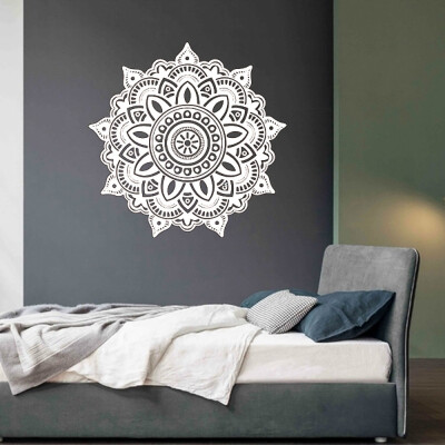 

〖Follure〗Mandala Flower Indian Bedroom Wall Decal Art Stickers Mural Home Vinyl Family