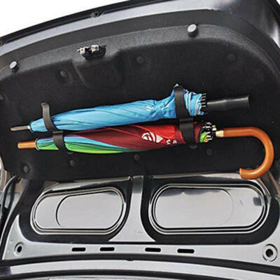 

2pcs Rear Trunk Rain Umbrella Dual-Multi Holder Hanger Diy Kit For All Car