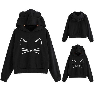 

Tailored Fashion Women Casual Printed Loose Long Sleeve Pullover Hoodie Sweatshirt Tops