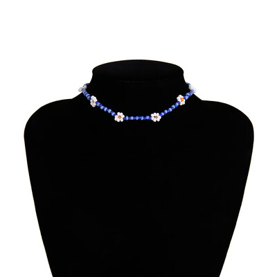 

Simple Seed Beads Strand Necklace Women String Beaded Short Choker Necklace Jewelry 12 inches Chokers Necklace Gift 2019