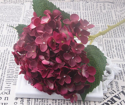 

FUNNYBUNNY Artificial Hydrangea Silk Flowers Arrangements Bunch Bridal Bouquet Wedding Bouquet for Home Garden Party Decoration