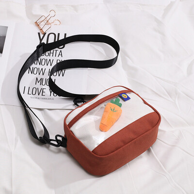 

Canvas small bag female 2019 new Korean version of the cute girl mini bag ins Japanese soft sister slung shoulder bag