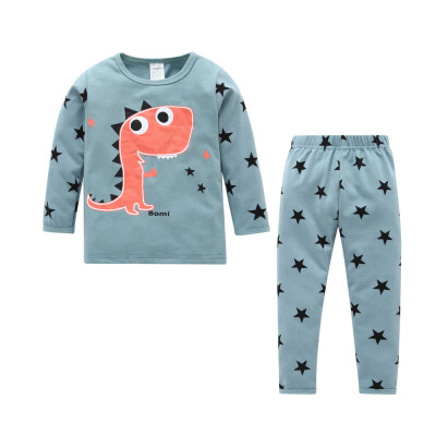 

Newborn Kids Baby Boy Girl Dinosaur Print TopsPants 2-Piece Pajama Outfits Set