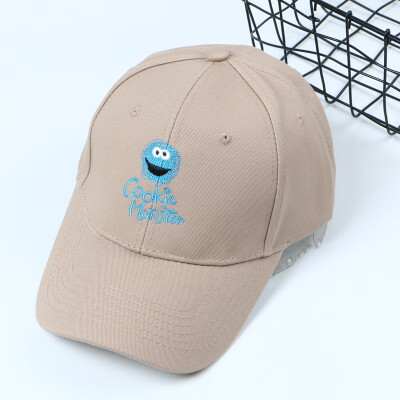 

Korean cartoon graffiti Cap Street retro curved brim Hat casual ins couple letters Sun Hat