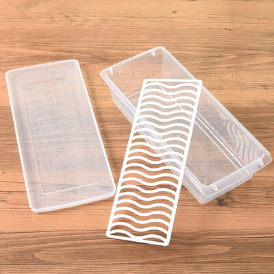 

Storage box rectangular refrigerator drain storage box plastic fruit box food seal frozen