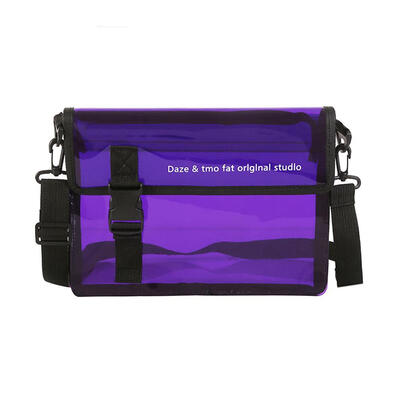 

Transparent PVC Shoulder Messenger Handbags Women Men Casual Crossbody Bags