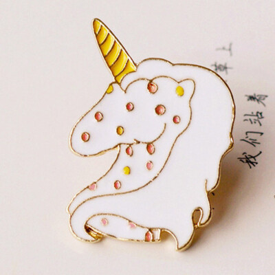 

Fashion Cute Unicorn Brooch Pins Collar Enamel Pin Jewelry Lapel Pins Clothing Accessories