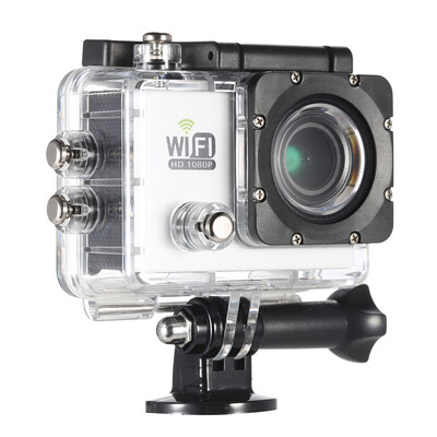 

Full HD Wifi Action Sports Camera DV Cam 20" LCD 12MP 1080P 30FPS 140 Degree Wide Lens Waterproof for Car DVR PC Camera Diving Bi
