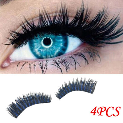

〖Follure〗4Pcs 3D Magnetic False Eyelashes Lashes Reusable False Magnet