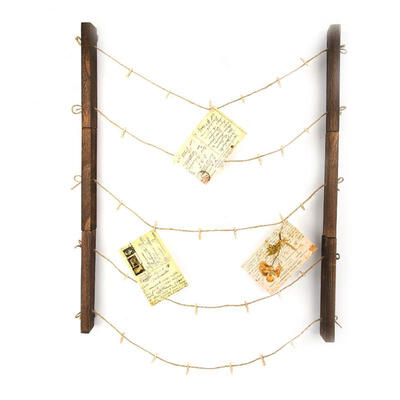

Greensen Picture Photo Frame for Wall Decor with 30 Clips Pictures Organizer Hanging Display Frame