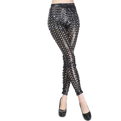 

Womens Liquid Fitness Leggings Shiny Wet Look Stretch Pants Regular Plus Size