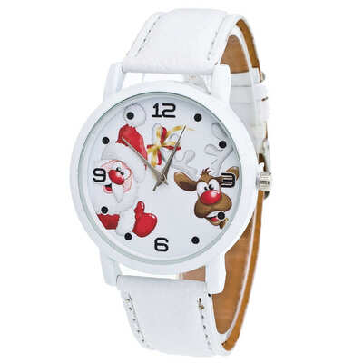 

Simple Womens Watches Best Sellers Fashion Santa Claus Pattern Watch De Luxe Marque Montre Femmes De Quartz Clock